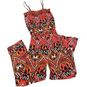 NWT Tribal Geometric Pattered Jumpsuit Pantsuit by INC New